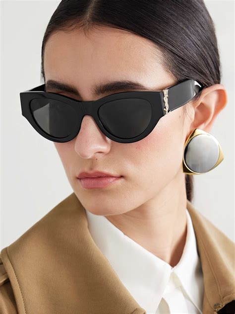 ysl cat-eye sunglasses|saint laurent cat eye sunglasses.